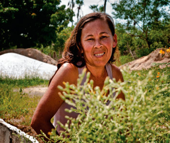 Foto da agricultora Maria de Fátima dos Santos, a dona Fafá