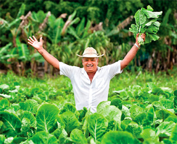 Foto do agricultor Antônio Isaías